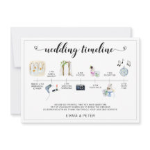 熱帯行先結婚式のタイムラインスケジュール