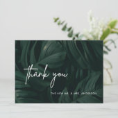 熱帯行先結婚式サンキューカード サンキューカード (スタンド正面)