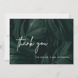 熱帯行先結婚式サンキューカード サンキューカード