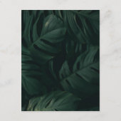 熱帯行先結婚式詳細 エンクロージャーカード (裏面)