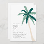熱帯行先結婚式 招待状 (正面/裏面)