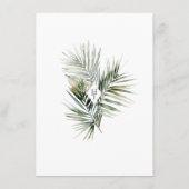 熱帯観光カード、目的地の結婚式 エンクロージャーカード (裏面)