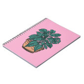 熱帯観葉植物の鉢植え ノートブック (左側)