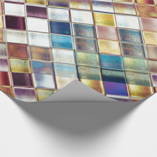 熱帯記憶モザイク・タイルの芸術 ラッピングペーパー (角)