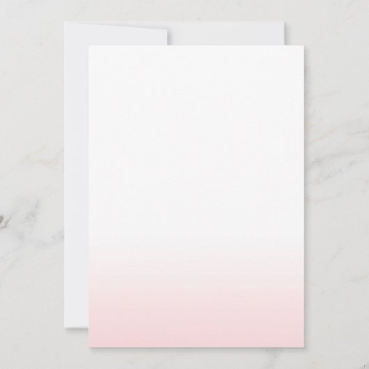 熱帯誕生日のサンキューカードのルアウ（ハワイ式宴会）のフラミンゴ サンキューカード (裏面)