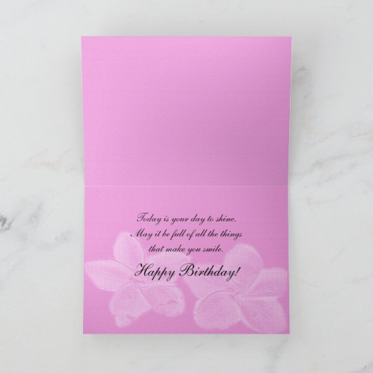 熱帯誕生日カード カード (内部)