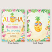 熱帯誕生日招待状ハワイアン招待状 招待状