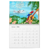 熱帯諸島ビーチカレンダー カレンダー (1月 2026)