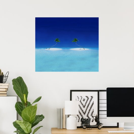 熱帯諸島 ポスター (ホームオフィス)