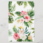 熱帯象の女の子の赤ちゃんシャワーの願いベビー (裏面)