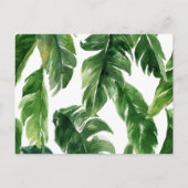 熱帯象の少年の赤ちゃんシャワーベビー インビテーションポストカード (裏面)