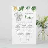 熱帯象の少年の赤ちゃんシャワー財布ゲーム (スタンド正面)