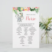 熱帯象ガール赤ちゃんシャワー財布ゲーム (スタンド正面)