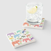 熱帯象 ストーンコースター (横)