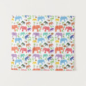 熱帯象 タペストリー (正面(横))