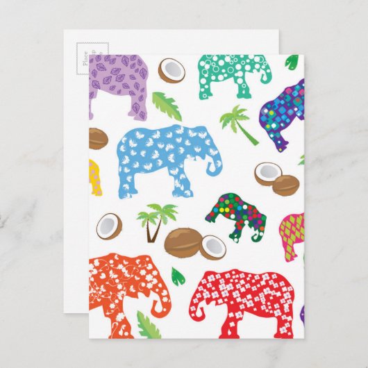 熱帯象 ポストカード (正面/裏面)