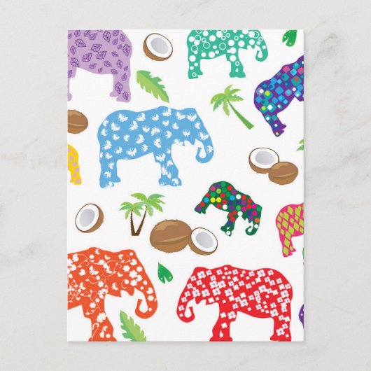 熱帯象 ポストカード (正面)