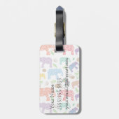 熱帯象 ラゲッジタグ (裏面縦)