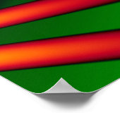 熱帯赤い花 ポスター (角)