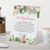 熱帯赤ちゃんシャワー深夜おむつサイン 台座サイン (インサイチュ)