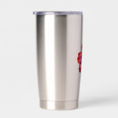 熱帯赤ハイビスカスフラワー 保温保冷タンブラー (右面)