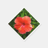 熱帯赤ハイビスカスボニータ春フロリダ スタンダードカクテルナプキン (角)