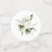 熱帯赤面ピンクフローラテーブル コンフェッティ (スモール正面)