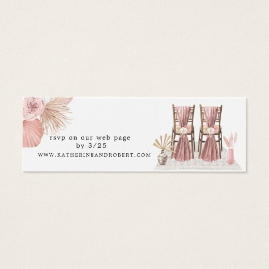 熱帯赤面結婚ボヘミアのWebサイトカード (正面)