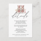 熱帯赤面結婚ボヘミア詳細 エンクロージャーカード (正面)