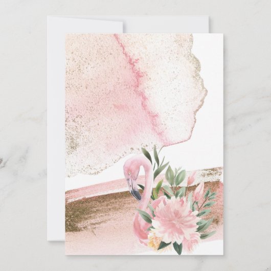 熱帯赤面結婚式招待状 招待状 (裏面)