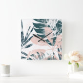 熱帯赤面 スクエア壁時計 (ホーム)