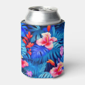 熱帯赤面 – ピンクブルーパープルクーラーボックス 缶クーラー (缶正面)