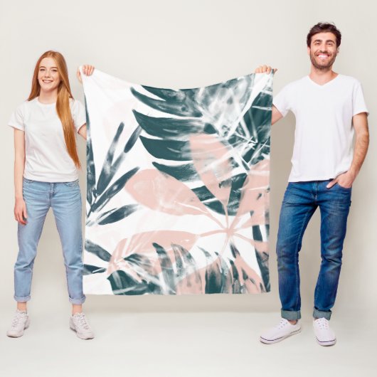 熱帯赤面 フリースブランケット (インサイチュ)