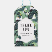 熱帯農園結婚式の引き出物ラベル ギフトタグ (正面)