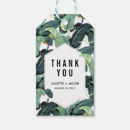 熱帯農園結婚式の引き出物ラベル ギフトタグ