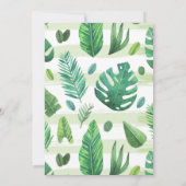 熱帯退職パーティの招待状ホットピンク金ゴールド 招待状 (裏面)