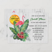 熱帯退職パーティー インビテーションポストカード (正面/裏面)