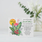 熱帯退職パーティー インビテーションポストカード (スタンド正面)