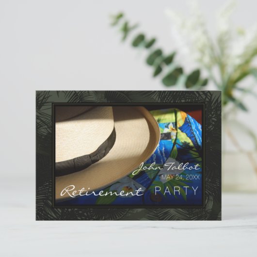 熱帯退職招待状 招待状 (スタンド正面)