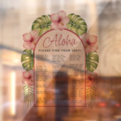 熱帯透明アルファベット座席表 ウィンドウサイン (シート2)