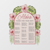 熱帯透明アルファベット座席表 ウィンドウサイン (シート)