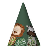 熱帯野生の1つのジャングル動物の誕生日 パーティーハット (右)