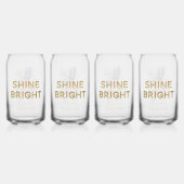 熱帯金ゴールドグリッターシャインパイナップル ガラス缶 (裏面)