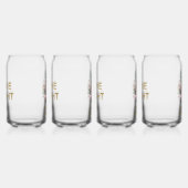 熱帯金ゴールドグリッターシャインパイナップル ガラス缶 (右)