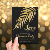 熱帯金ゴールドグリッターパームクリスマスザデーを保存