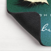 熱帯金ゴールドグリッターブランディング美しいラッシュカリ マウスパッド (コーナー)