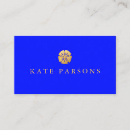 熱帯金ゴールドサンドドルコバルトブルー 名刺