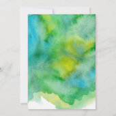 熱帯金ゴールドパイナップルブライダルシャワー水彩 招待状 (裏面)