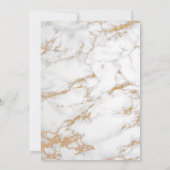 熱帯金ゴールドパイナップルモダンマーブル結婚ズ 招待状 (裏面)