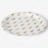 熱帯金ゴールドパイナップル ペーパープレート (アングル)